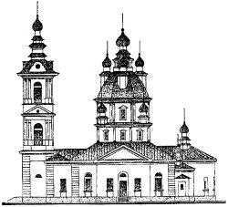 Карелия - Петрозаводск - Вид Воскресенского собора